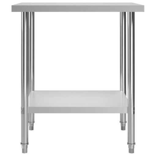 Kitchen Work Table 80x60x85 cm Stainless Steel - Image 2
