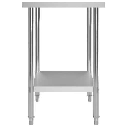 Kitchen Work Table 80x60x85 cm Stainless Steel - Image 3