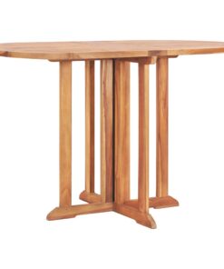 vidaXL Folding Butterfly Garden Table 120x70x75 cm Solid Teak Wood