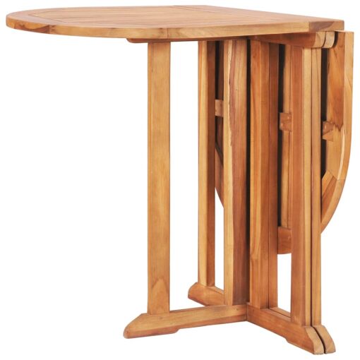  5 Piece Folding Outdoor Dining Set Solid Teak Wood - Image 4