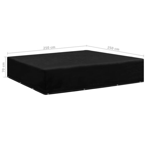 vidaXL Garden Furniture Cover 12 Eyelets 250x250x70 cm - Image 4