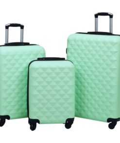 vidaXL Hardcase Trolley Set 3 pcs Mint ABS
