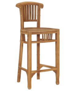 vidaXL Bar Chair Solid Teak Wood