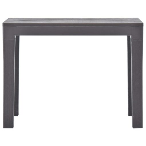 vidaXL Garden Benches 2 pcs Mocca Plastic - Image 2