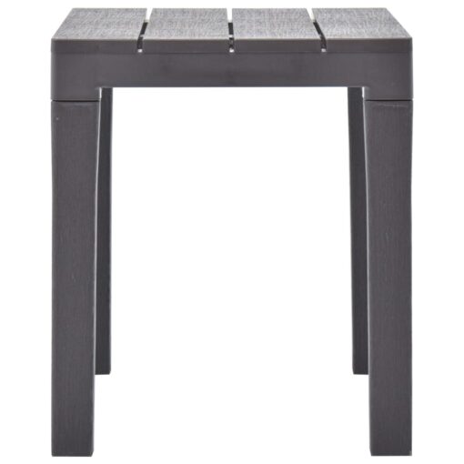 vidaXL Garden Benches 2 pcs Mocca Plastic - Image 3