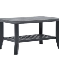 vidaXL Coffee Table Anthracite 90x60x46 cm Plastic