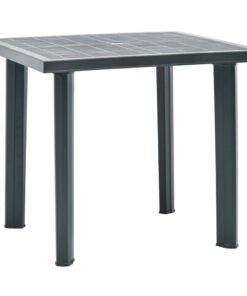 vidaXL Garden Table Green 80x75x72 cm Plastic