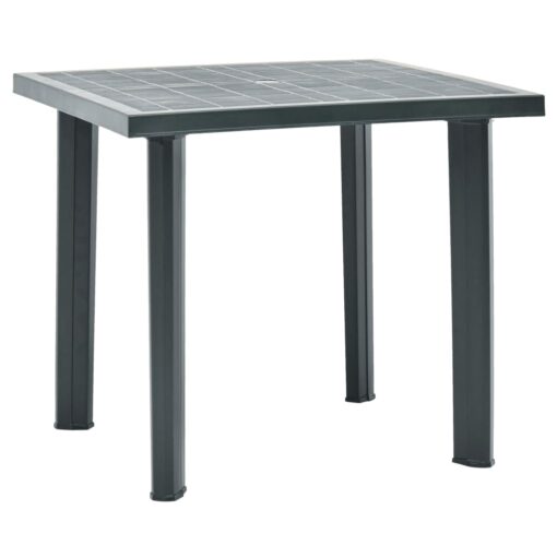 vidaXL Garden Table Green 80x75x72 cm Plastic