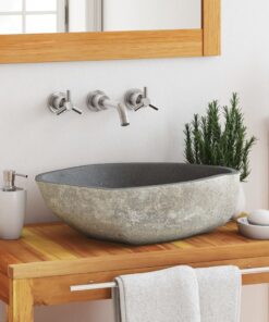 vidaXL Basin River Stone Oval (45-53)x(34-41) cm