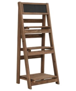 vidaXL 3-Tier Plant Stand with Blackboard 40x30x90 cm Solid Fir Wood