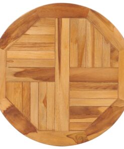 vidaXL Rotating Table Disk Solid Teak Wood