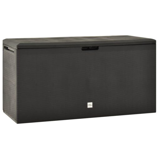 vidaXL Garden Storage Box Anthracite 114x47x60 cm