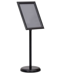 vidaXL A3 Pedestal Poster Stand Black Aluminium Alloy