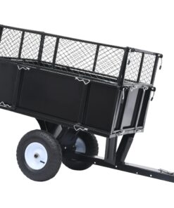 vidaXL Tipping Trailer for Lawn Mower 150 kg Load