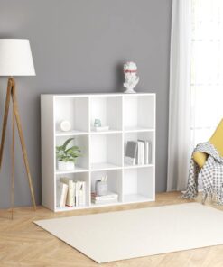 vidaXL Book Cabinet White 98x29x97.5 cm Engineered Wood
