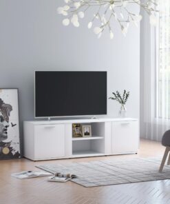 vidaXL TV Cabinet White 120x34x37 cm Engineered Wood