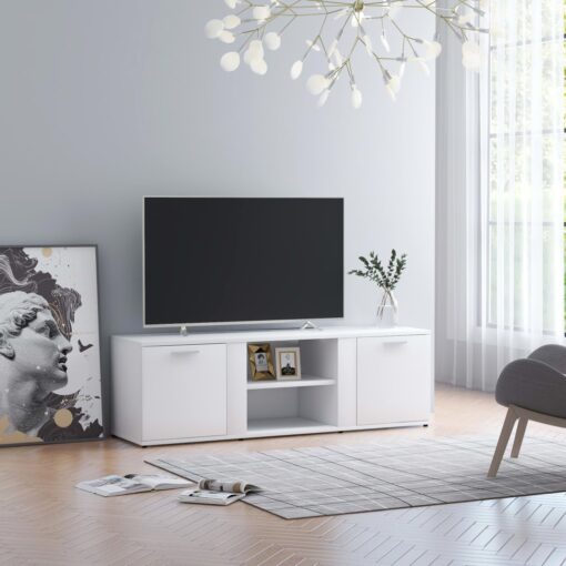 vidaXL TV Cabinet White 120x34x37 cm Engineered Wood