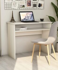 vidaXL Desk White 90x50x74 cm Engineered Wood