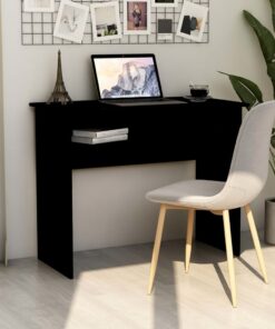 vidaXL Desk Black 90x50x74 cm Engineered Wood