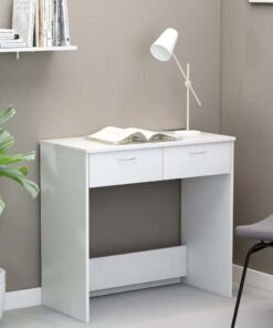 vidaXL Desk White 80x40x75 cm Engineered Wood