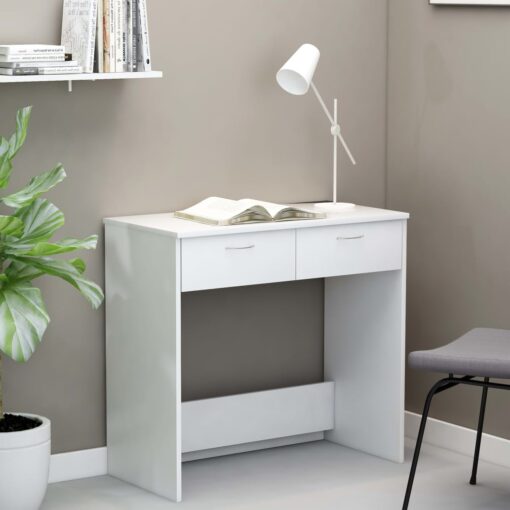 vidaXL Desk White 80x40x75 cm Engineered Wood