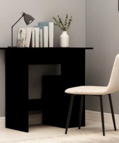 vidaXL Desk Black 80x45x74 cm Engineered Wood