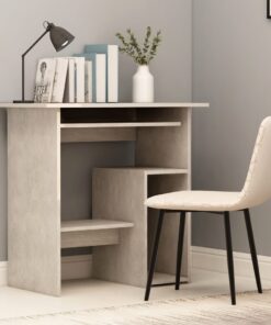 vidaXL Desk Concrete Grey 80x45x74 cm Engineered Wood