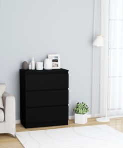 vidaXL Sideboard Black 60x35x76 cm Engineered Wood