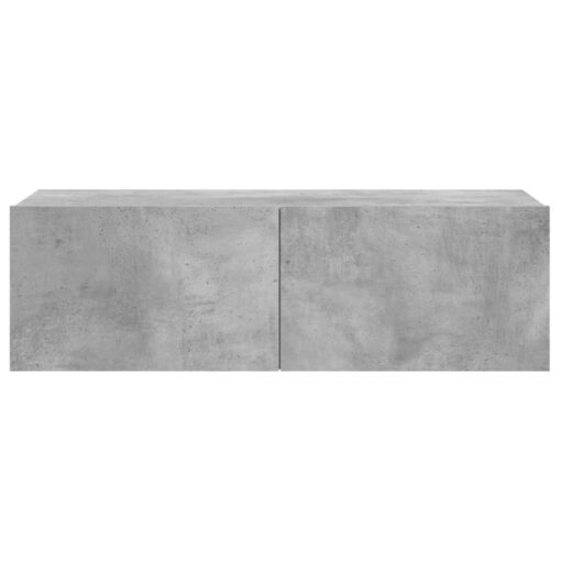 vidaXL TV Cabinet Concrete Grey 100x30x30 cm Engineered Wood - Image 3