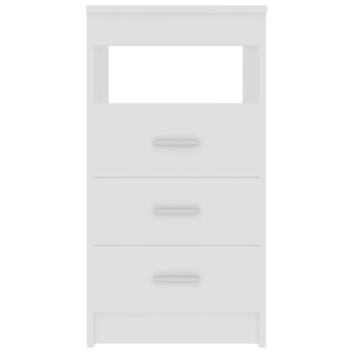 Drawer Cabinet White 40x50x76 cm Engineered Wood - Image 2