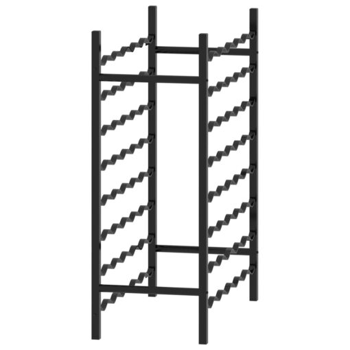Wine Rack for 48 Bottles Black Metal - Image 2
