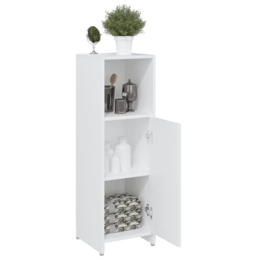 vidaXL Bathroom Cabinet White 30x30x95 cm Engineered Wood - Image 2