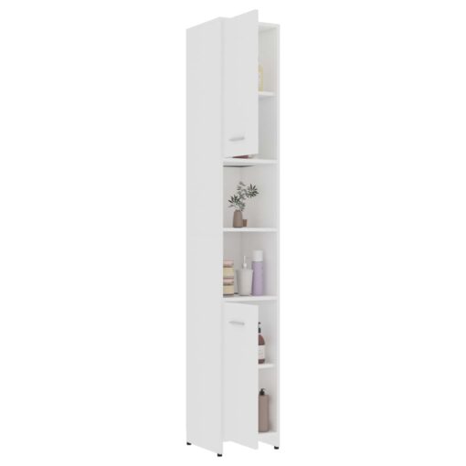 Bathroom Cabinet White 30x30x183.5 cm Engineered Wood - Image 3