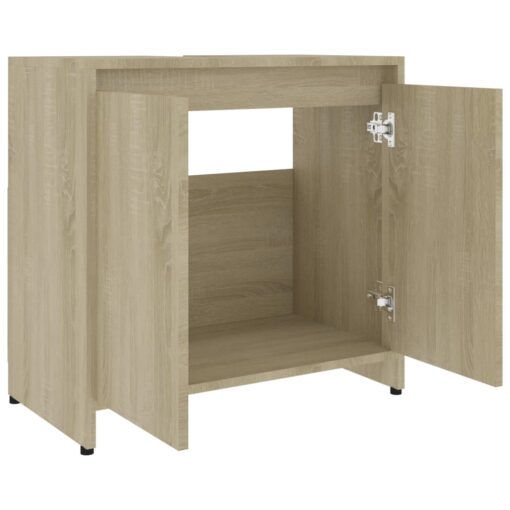 Bathroom Cabinet Sonoma Oak 60x33x61 cm Engineered Wood - Image 3