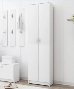 vidaXL Hallway Wardrobe White 55x25x189 cm Engineered Wood