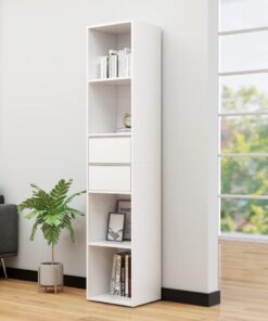 vidaXL Book Cabinet White 36x30x171 cm Engineered Wood