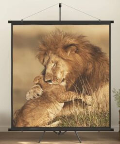 vidaXL Projection Screen with Tripod 81" 1:1