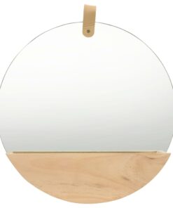 vidaXL Wall Mirror Solid Pinewood 35 cm