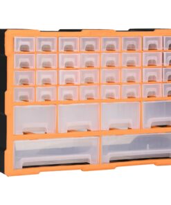 vidaXL Multi-drawer Organiser with 38 Drawers 52x16x37.5 cm