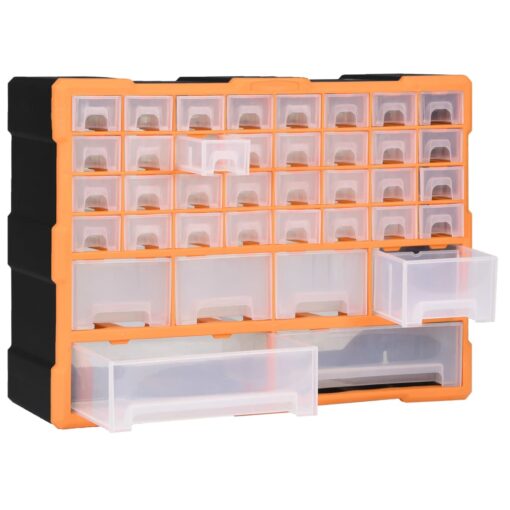 vidaXL Multi-drawer Organiser with 38 Drawers 52x16x37.5 cm - Image 2
