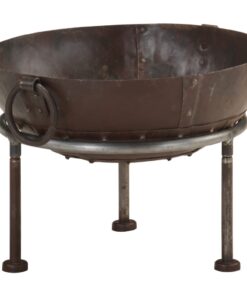 vidaXL Rustic Fire Pit Ø 40 cm Iron