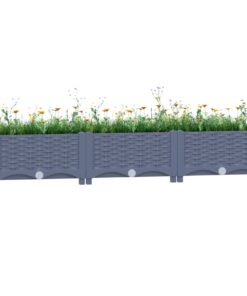 vidaXL Raised Bed 120x40x23 cm Polypropylene