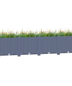 vidaXL Raised Bed 160x40x38 cm Polypropylene