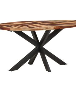 vidaXL Dining Table 160x90x75cm Solid Acacia Wood