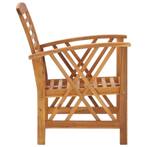 Garden Chairs 2 pcs Solid Acacia Wood - Image 3