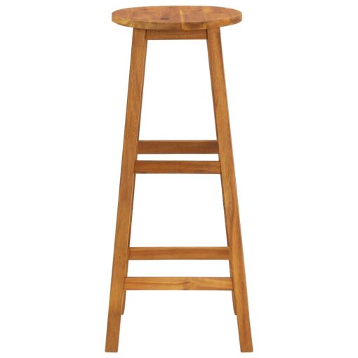 vidaXL Bar Stools 6 pcs Solid Acacia Wood - Image 2