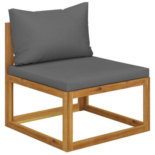  3 Piece Garden Lounge Set with Cushions Solid Acacia Wood - Image 2