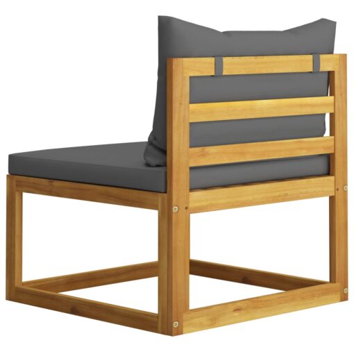  3 Piece Garden Lounge Set with Cushions Solid Acacia Wood - Image 4