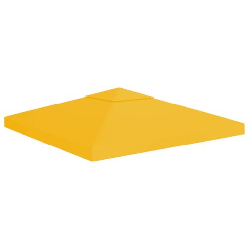 vidaXL 2-Tier Gazebo Top Cover 310 g/m² 3x3 m Yellow