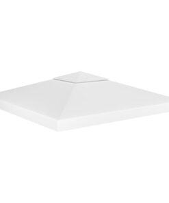 vidaXL 2-Tier Gazebo Top Cover 310 g/m² 3x3 m White